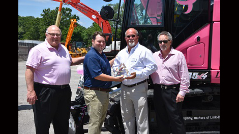 Link-Belt Excavators gives Triple Crown to Kirby-Smith Machinery